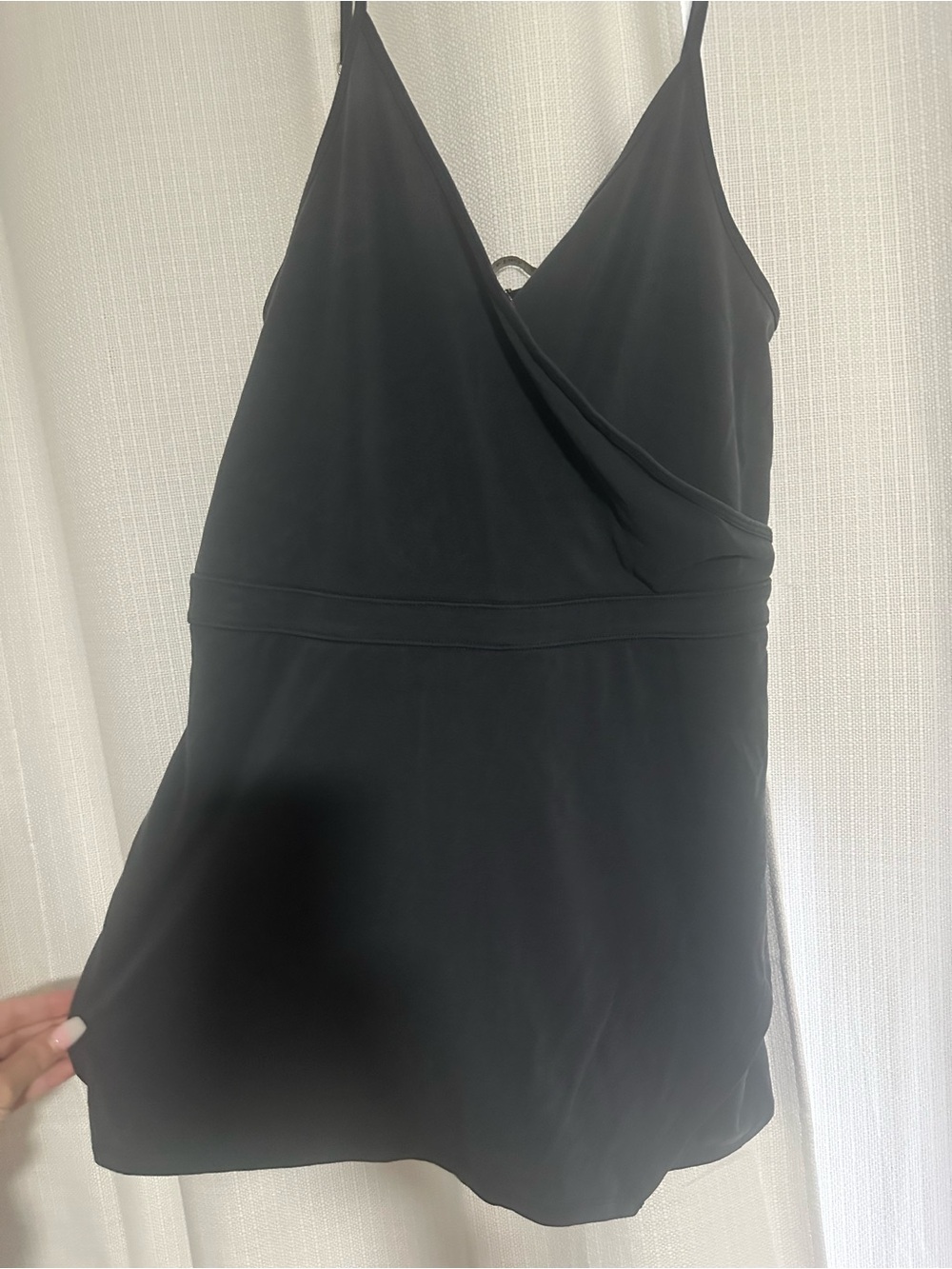 Abercrombie & Fitch Navy V-Neck Romper -broken clasp